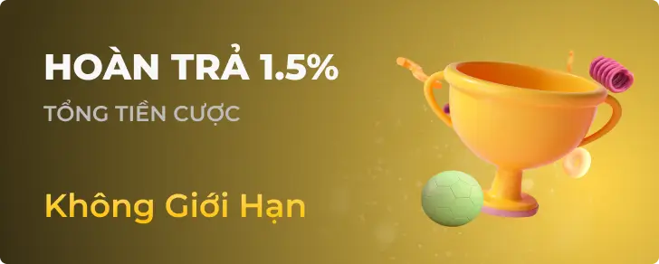HOÀN TRẢ 1.5% tại 88bet